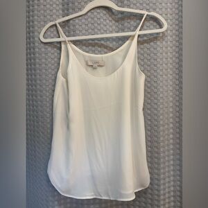 LOFT Women's Elegant White Camisole